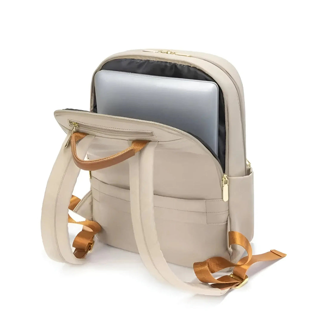Skanto | Damenrucksack LivaSmart Urban | Wasserdicht & Leicht | Für Laptop & Alltag | 28×12×38 cm