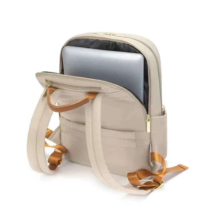 Skanto | Damenrucksack LivaSmart Urban | Wasserdicht & Leicht | Für Laptop & Alltag | 28×12×38 cm