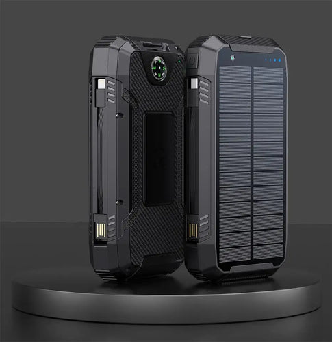 Skanto | 30000mAh Solar-Ladegerät, kabellose wasserdichte Powerbank extern