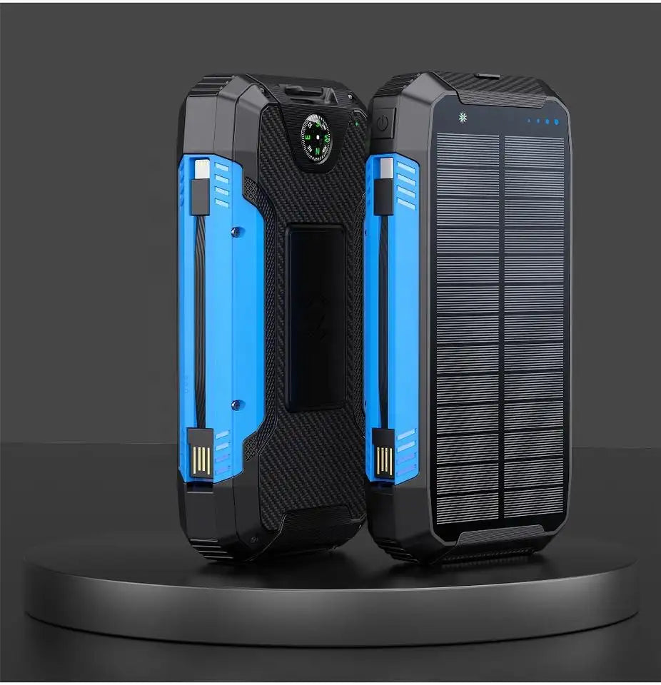 Skanto | 30000mAh Solar-Ladegerät, kabellose wasserdichte Powerbank extern