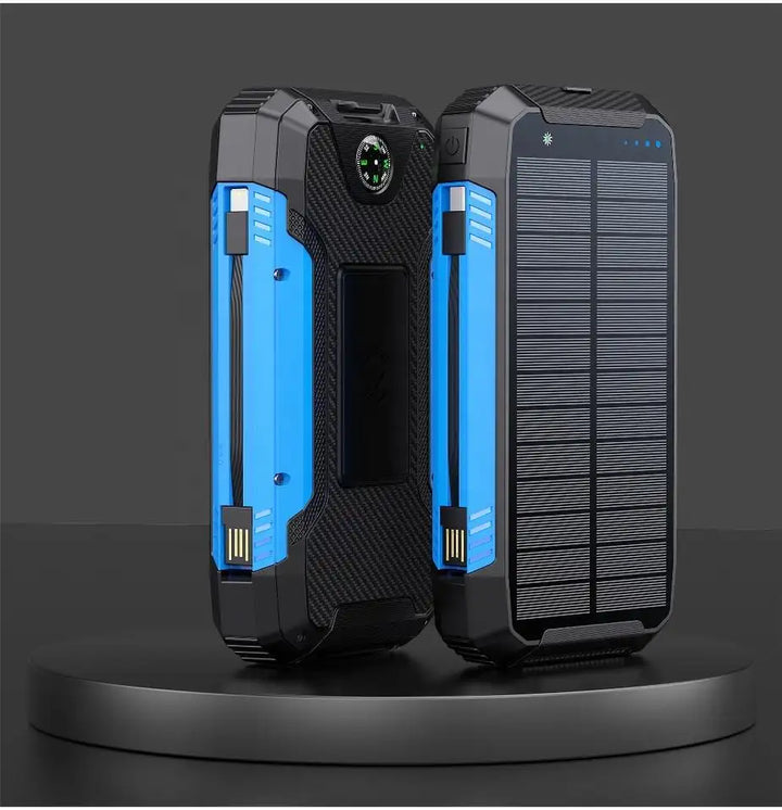 Skanto | 30000mAh Solar-Ladegerät, kabellose wasserdichte Powerbank extern
