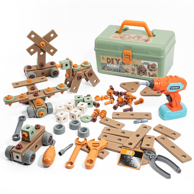 Skanto | Buildmaster Werkzeugset – 100-teiliges Konstruktionsspielzeug für kreative Kinder