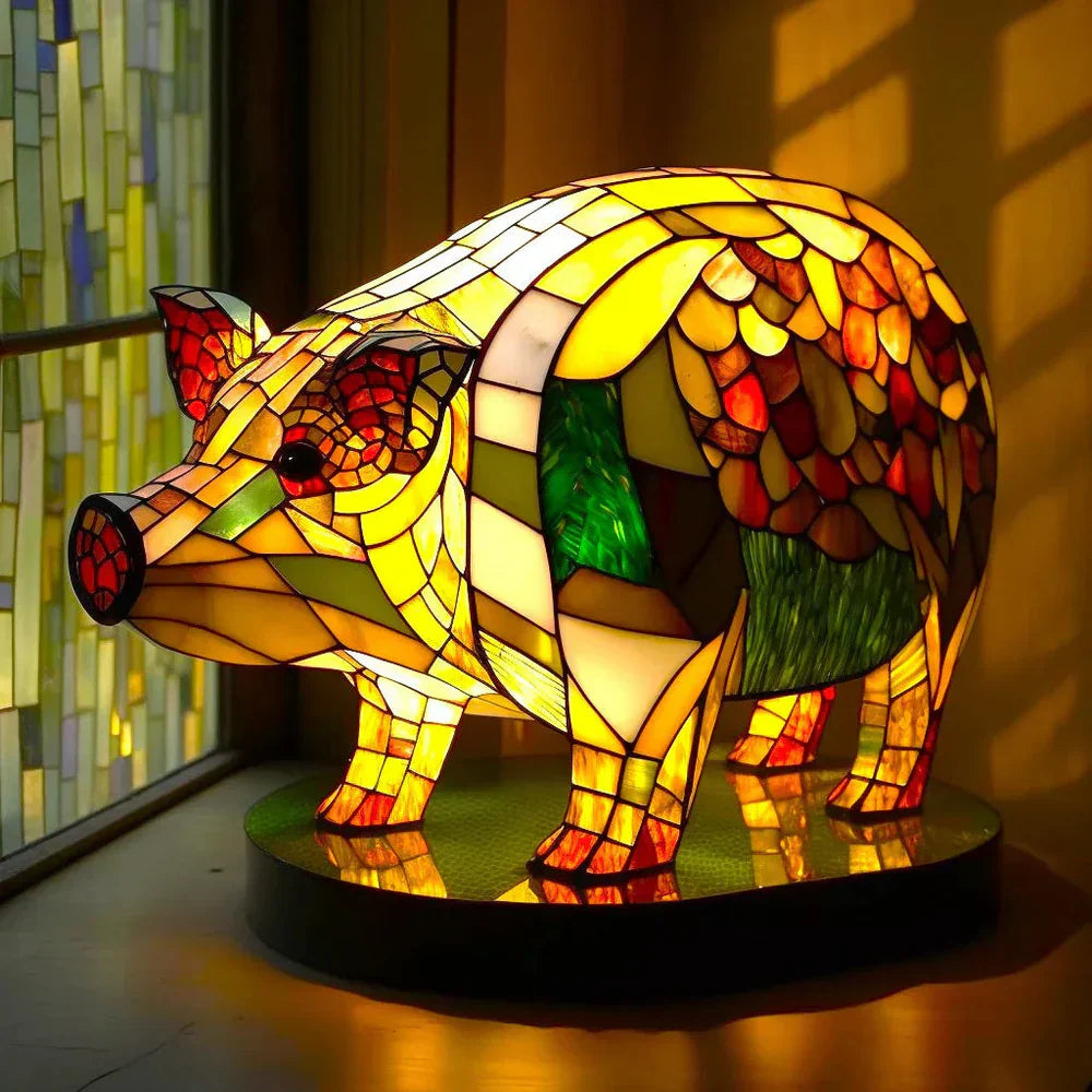 Skanto | Künstlerische Pendelleuchte mit Tiermotiv aus Glas