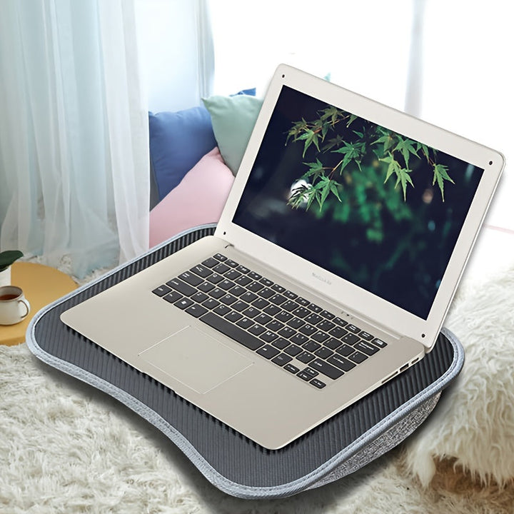 Skanto | Tragbarer Laptop-Tisch mit weicher Unterlage – Für Bett, Sofa und unterwegs