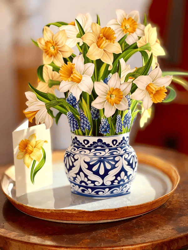 Skanto | Plastik Pop-up Blume | Inkl. Gratis Geschenkkarte - Fair