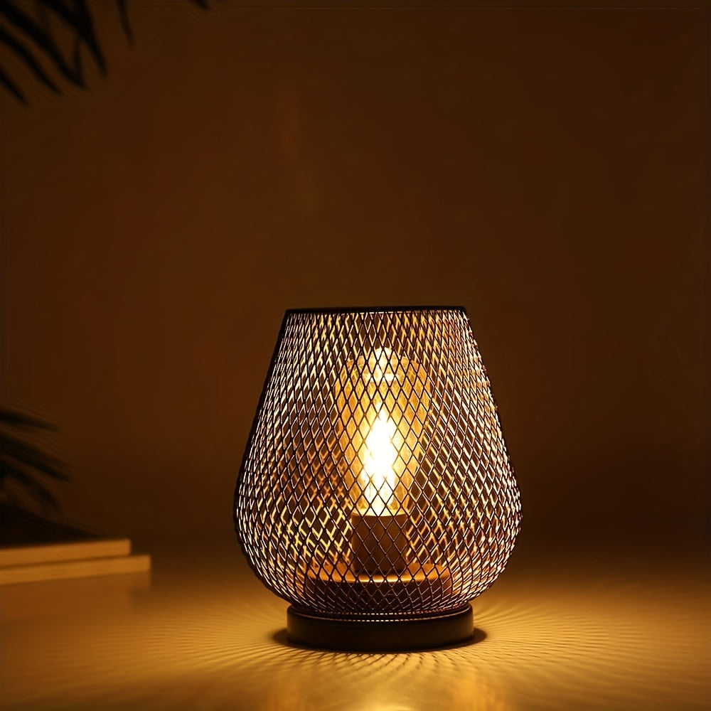 Skanto | RusticMesh Tischlampen-Set – Industrieller Stil und stimmungsvolle Beleuchtung