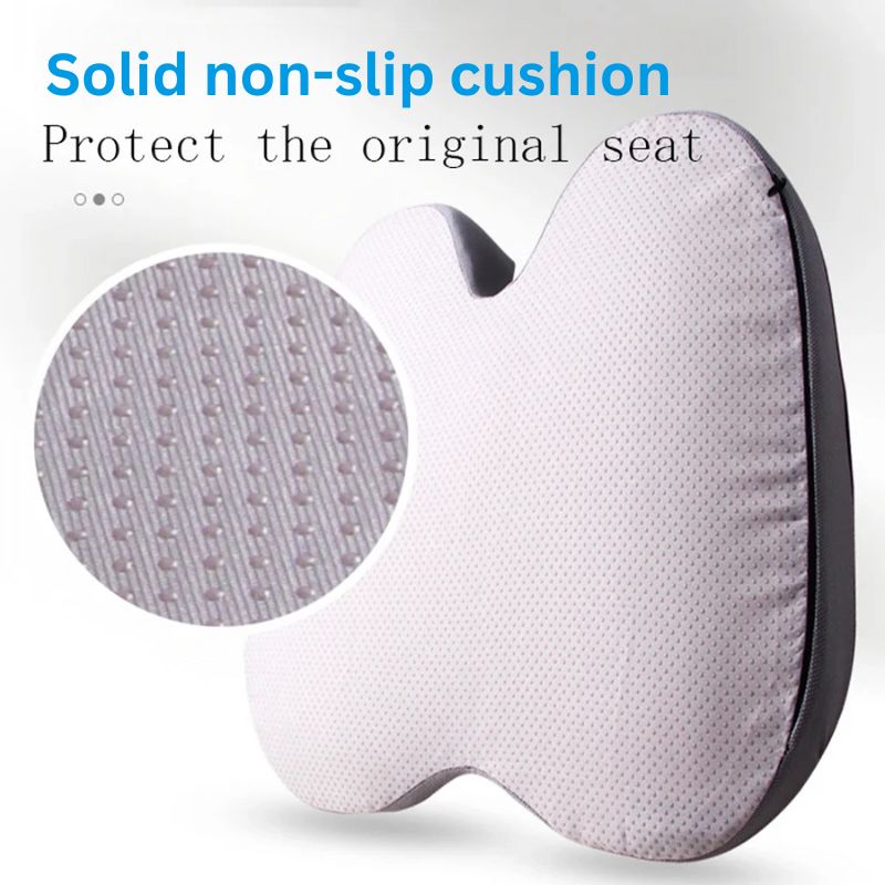 Skanto | Ergonomisches Memory Foam Autositzkissen – Steißbein- und Ischias-Stützkissen