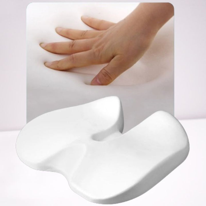 Skanto | Ergonomisches Memory Foam Autositzkissen – Steißbein- und Ischias-Stützkissen