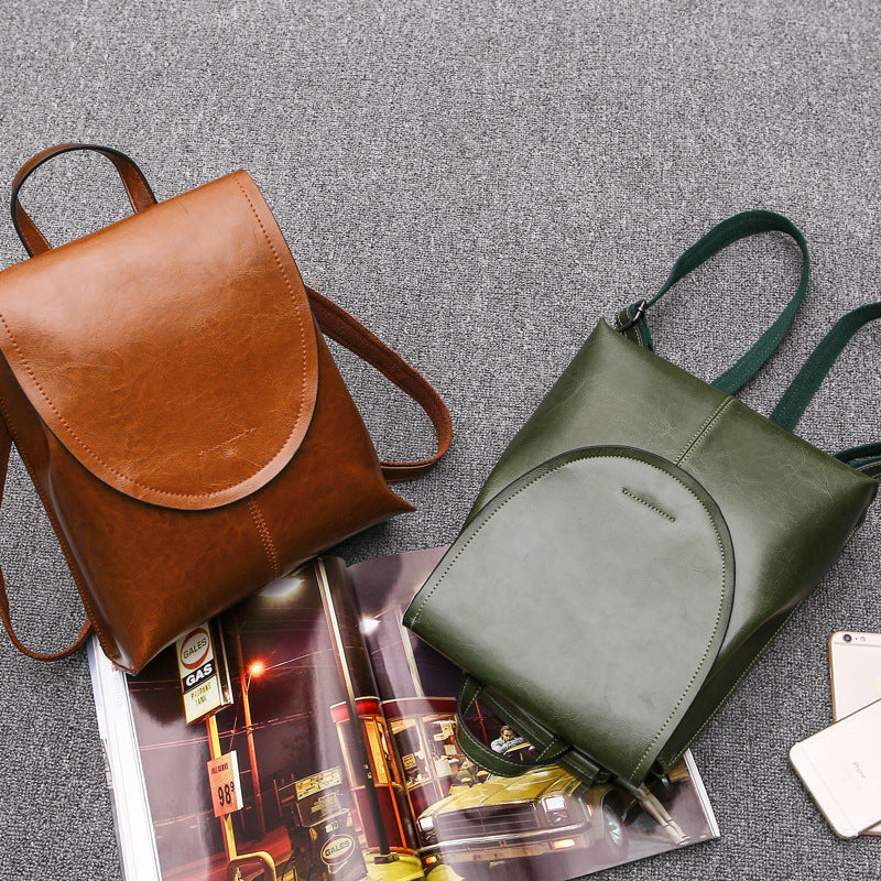 Skanto | LuxeCarry Lederrucksack – Stilvolles Design mit vielseitigem Stauraum für Damen