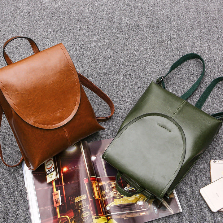 Skanto | LuxeCarry Lederrucksack – Stilvolles Design mit vielseitigem Stauraum für Damen