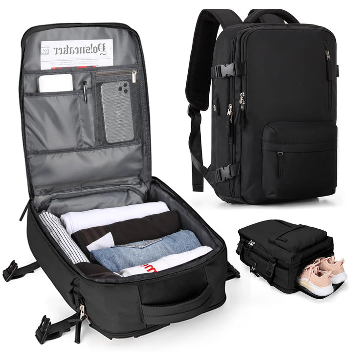 Skanto | Großer Damen-Reiserucksack – Wasserdichter Wanderrucksack | Diebstahlschutz