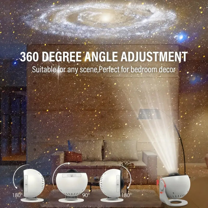 Skanto | Himmlische Träume: 360° Planetarium Galaxie-Projektor – Volle Raumabdeckung