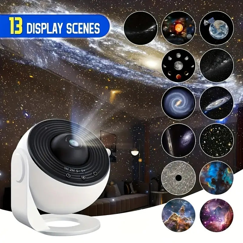 Skanto | Himmlische Träume: 360° Planetarium Galaxie-Projektor – Volle Raumabdeckung