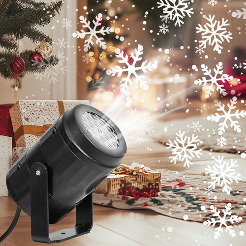 Skanto | LED-Weihnachts-Schneefallprojektor – Rotierende Weihnachtslichter für magische Partys & Gartendekoration