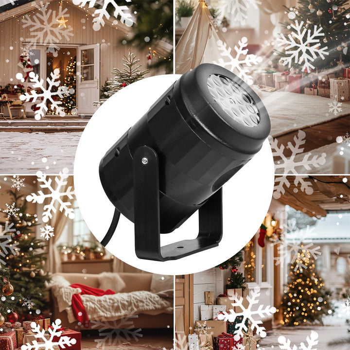 Skanto | LED-Weihnachts-Schneefallprojektor – Rotierende Weihnachtslichter für magische Partys & Gartendekoration