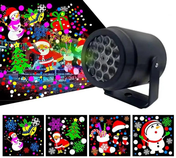 Skanto | LED-Weihnachts-Schneefallprojektor – Rotierende Weihnachtslichter für magische Partys & Gartendekoration