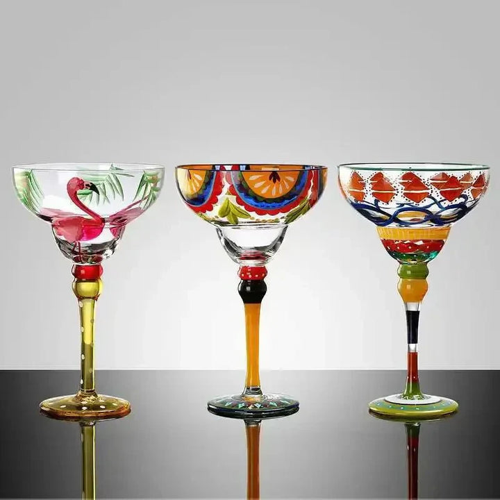 Skanto | Buntes Margarita Cocktailglas