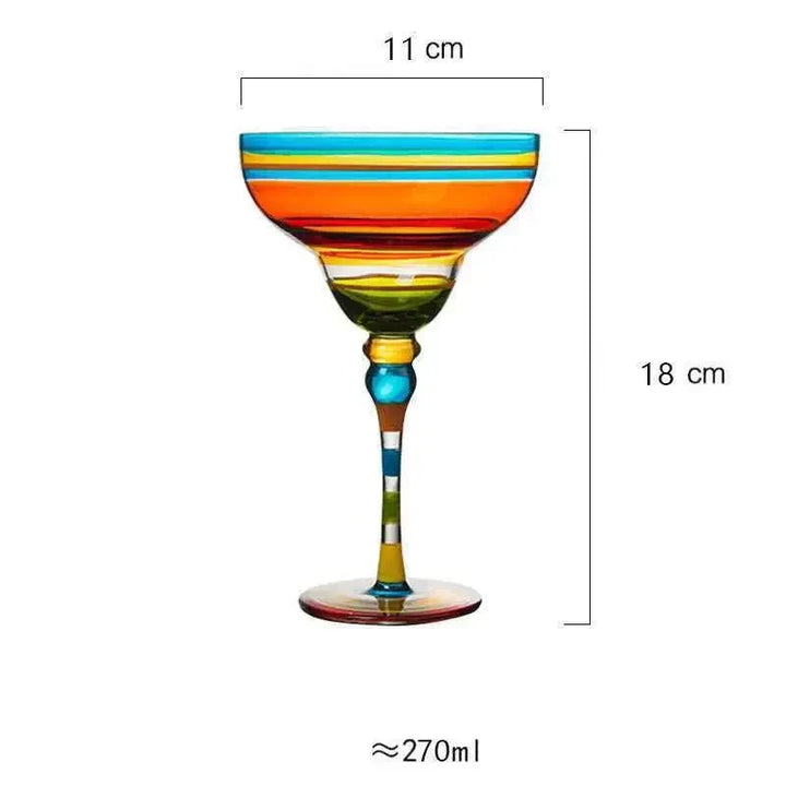 Skanto | Buntes Margarita Cocktailglas
