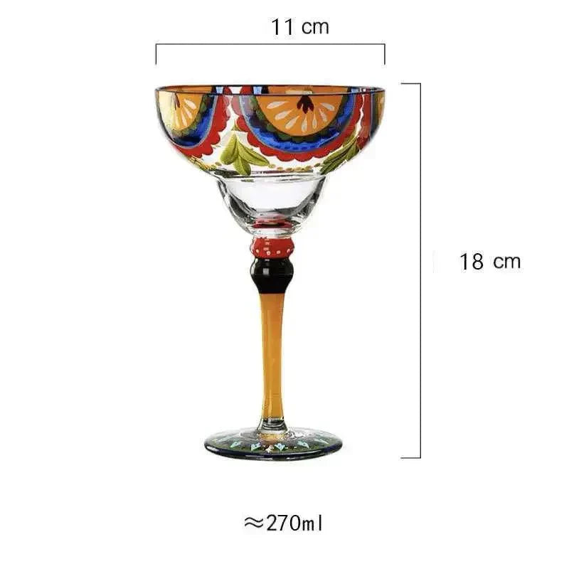 Skanto | Buntes Margarita Cocktailglas