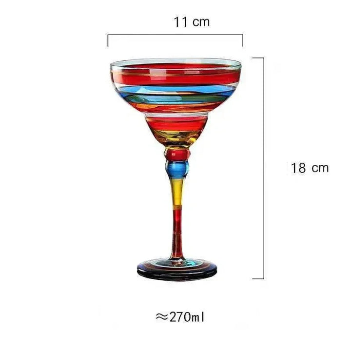 Skanto | Buntes Margarita Cocktailglas