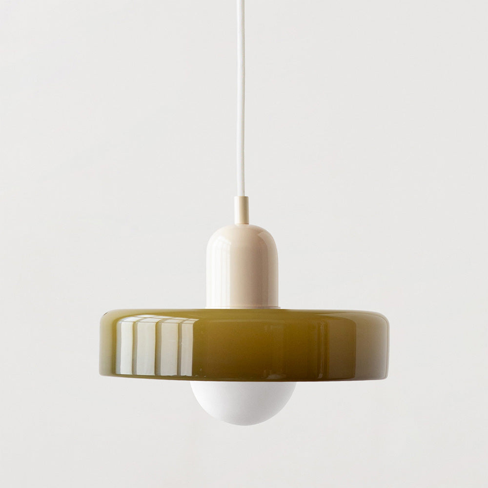 Skanto | Bunte Pendelleuchte im Bauhaus-Stil - StiloGlas