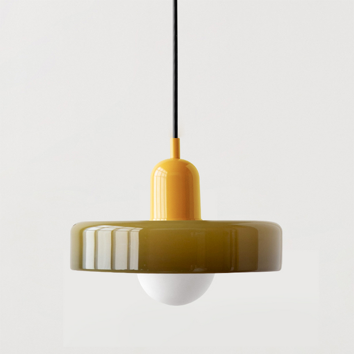 Skanto | Bunte Pendelleuchte im Bauhaus-Stil - StiloGlas