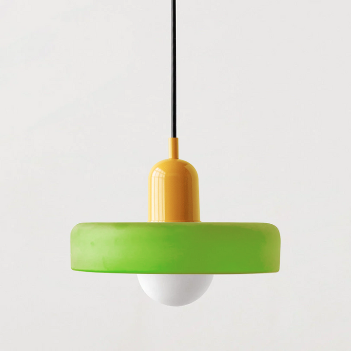 Skanto | Bunte Pendelleuchte im Bauhaus-Stil - StiloGlas