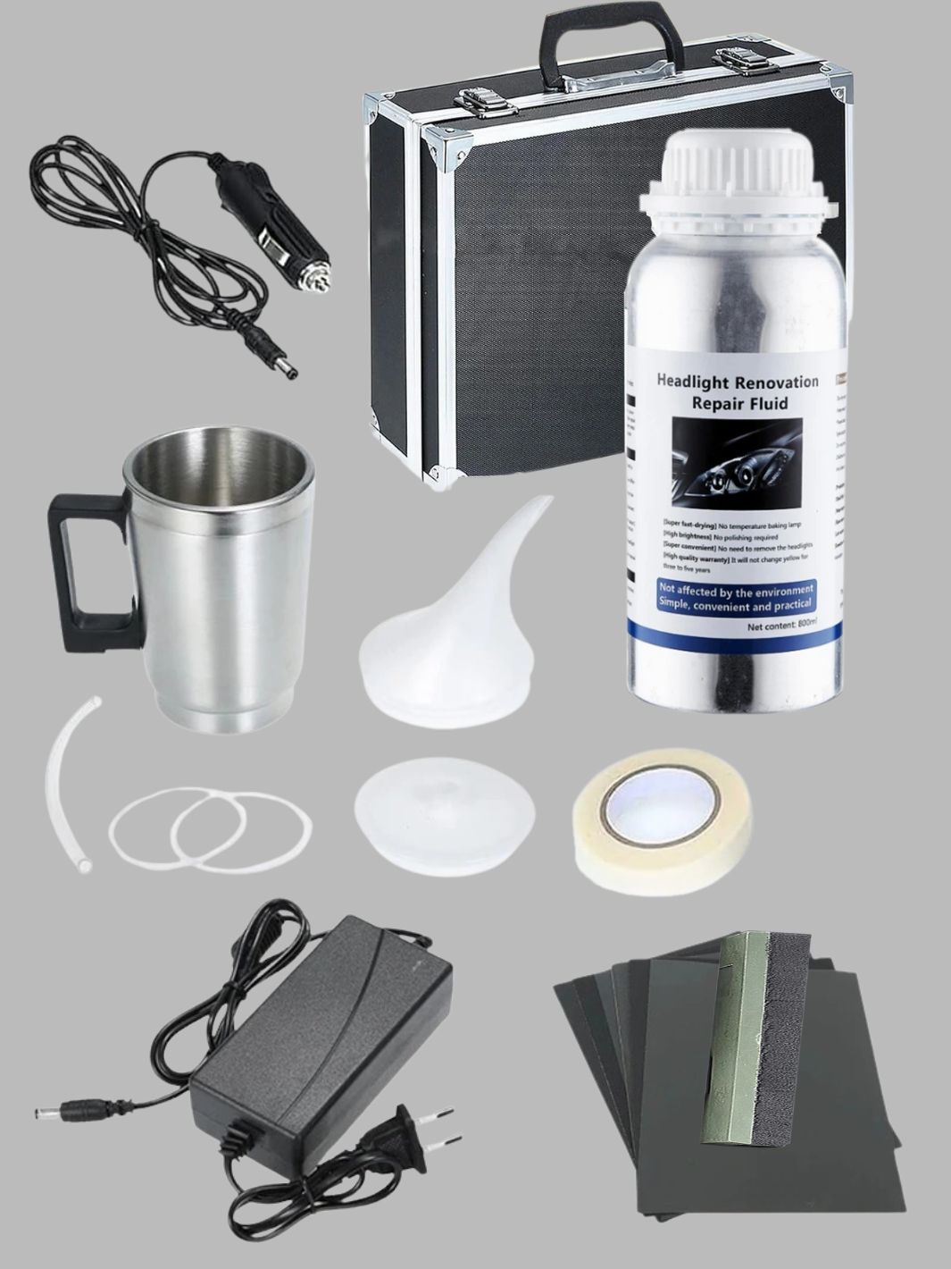 Skanto | Scheinwerfer-Restaurations-Kit | ClearVision | Auto-Scheinwerfer-Reparatur- und Poliersystem