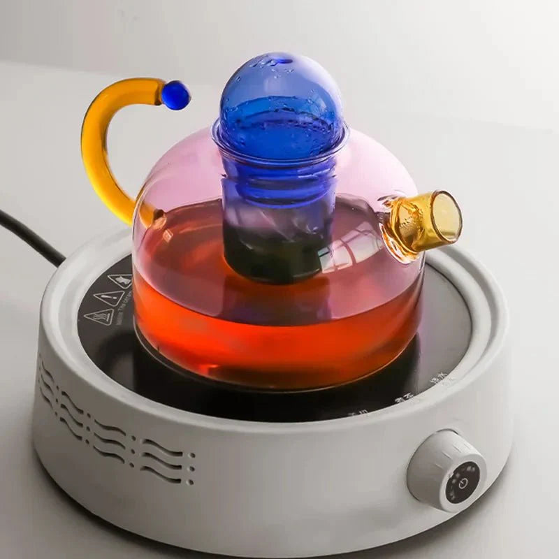 Skanto | Teekannen- & Tassenset mit Kontrastfarben und Transparenz