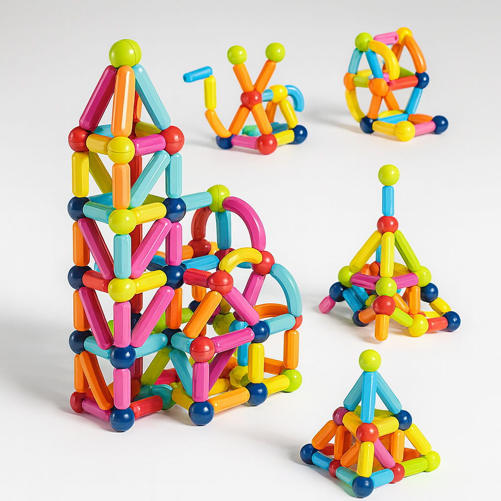 Skanto | Magnetische Bausteine Lernspielzeug-Set