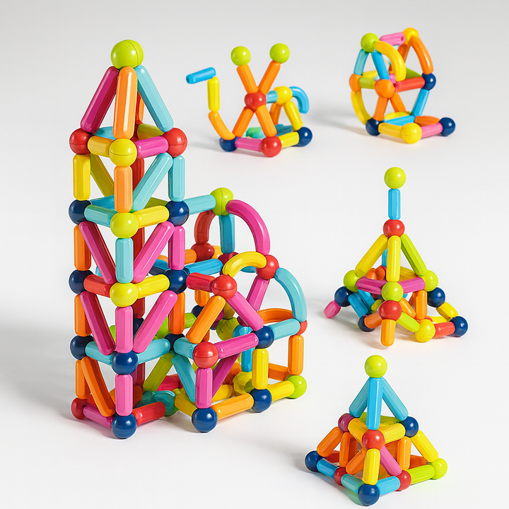 Skanto | Magnetische Bausteine Lernspielzeug-Set