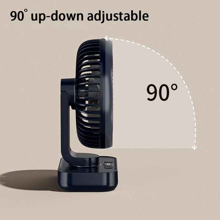 Tragbarer, wiederaufladbarer USB-Schreibtischventilator mit 4 Geschwindigkeiten | Skanto