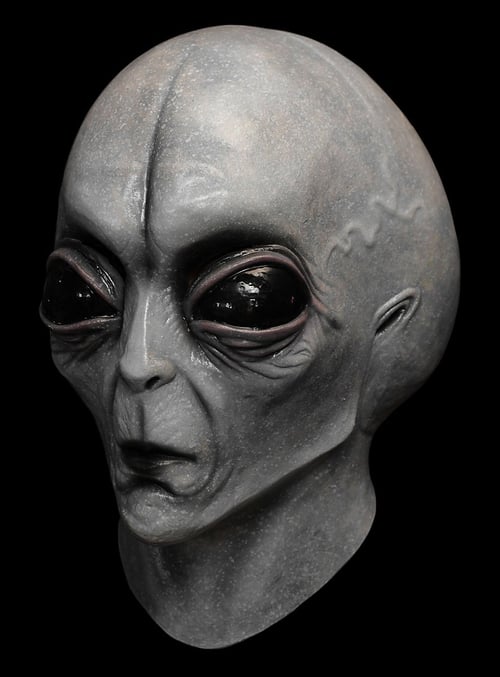 Skanto | Realistische Alien-Maske – Latex- und Silikon-Halloween-Maske für Cosplay und Partys