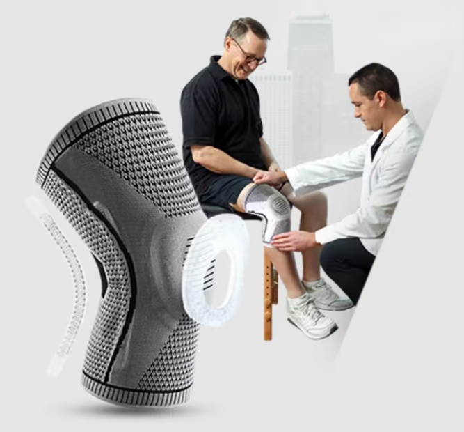 Skanto | FlexiKnee Kompressionsstütze – Unterstützende Kniebandage bei Schmerzen, Schwellungen & Steifheit