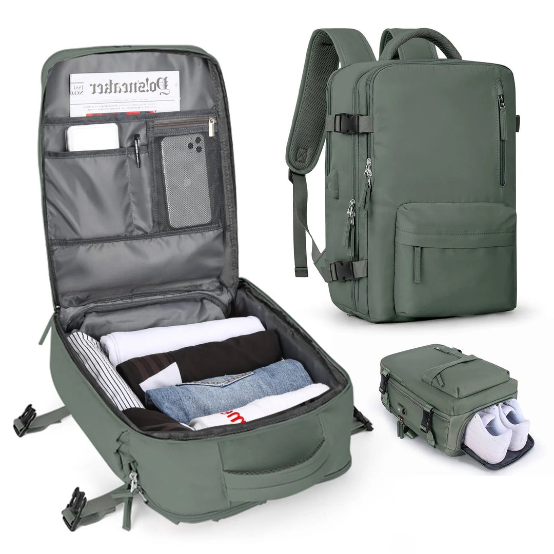 Skanto | Großer Damen-Reiserucksack – Wasserdichter Wanderrucksack | Diebstahlschutz