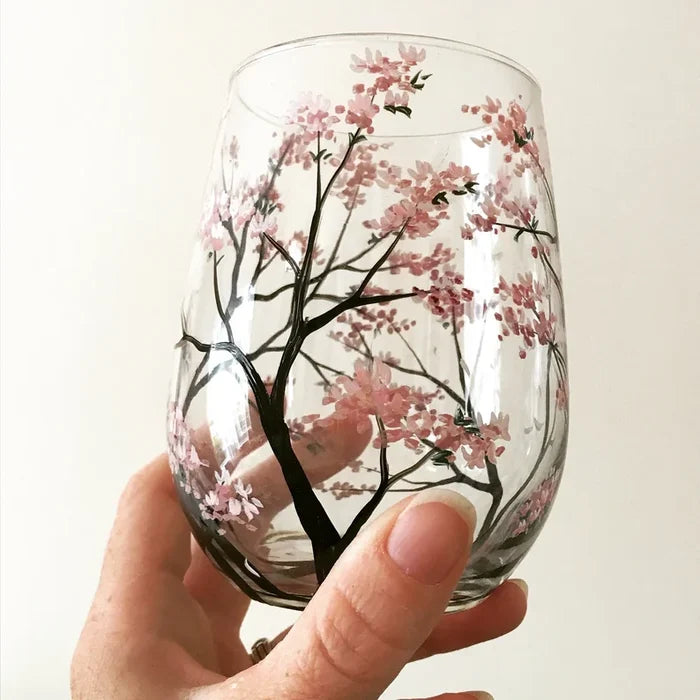 Skanto | Handbemalte Weingläser – Vier Jahreszeiten Kunst & Eleganz