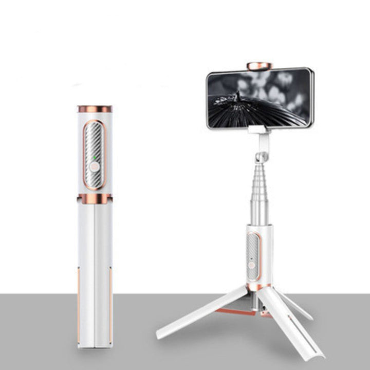 Skanto | Kompakter, ausziehbarer Bluetooth Selfie Stick mit stabilem Stativ und 360°-Drehdesign
