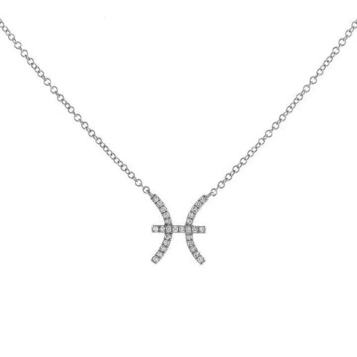 Skanto | Zierliche Diamant-Sternzeichen-Halskette