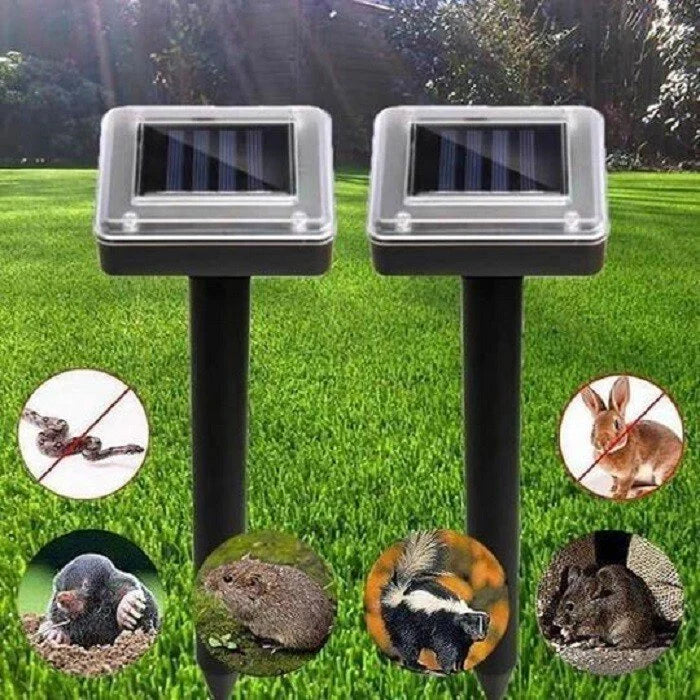 Skanto | Sonic Green Solar Tiervertreiber | Für Maulwürfe, Wühlmäuse & Schlangen | Wetterbeständig & Umweltfreundlich