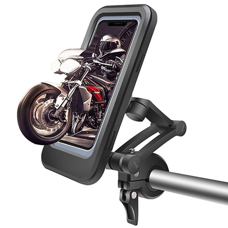 Skanto | RideCharge Pro – Wasserdichte Handyhalterung mit USB und 15W kabelloser Ladefunktion für Fahrrad und E-Bike