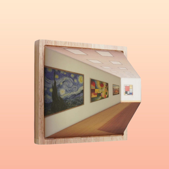 Skanto | 3D Brillenlose Galerie Optische Illusion Wandlampe & Nachtlicht