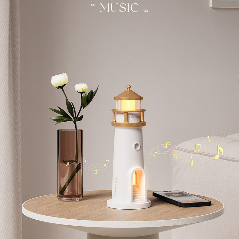 Skanto | Skanto Leuchtturm-Lautsprecherlampe Mondlicht Ambientebeleuchtung Bestes Geschenk
