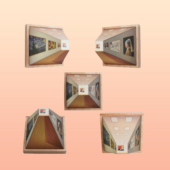 Skanto | 3D Brillenlose Galerie Optische Illusion Wandlampe & Nachtlicht