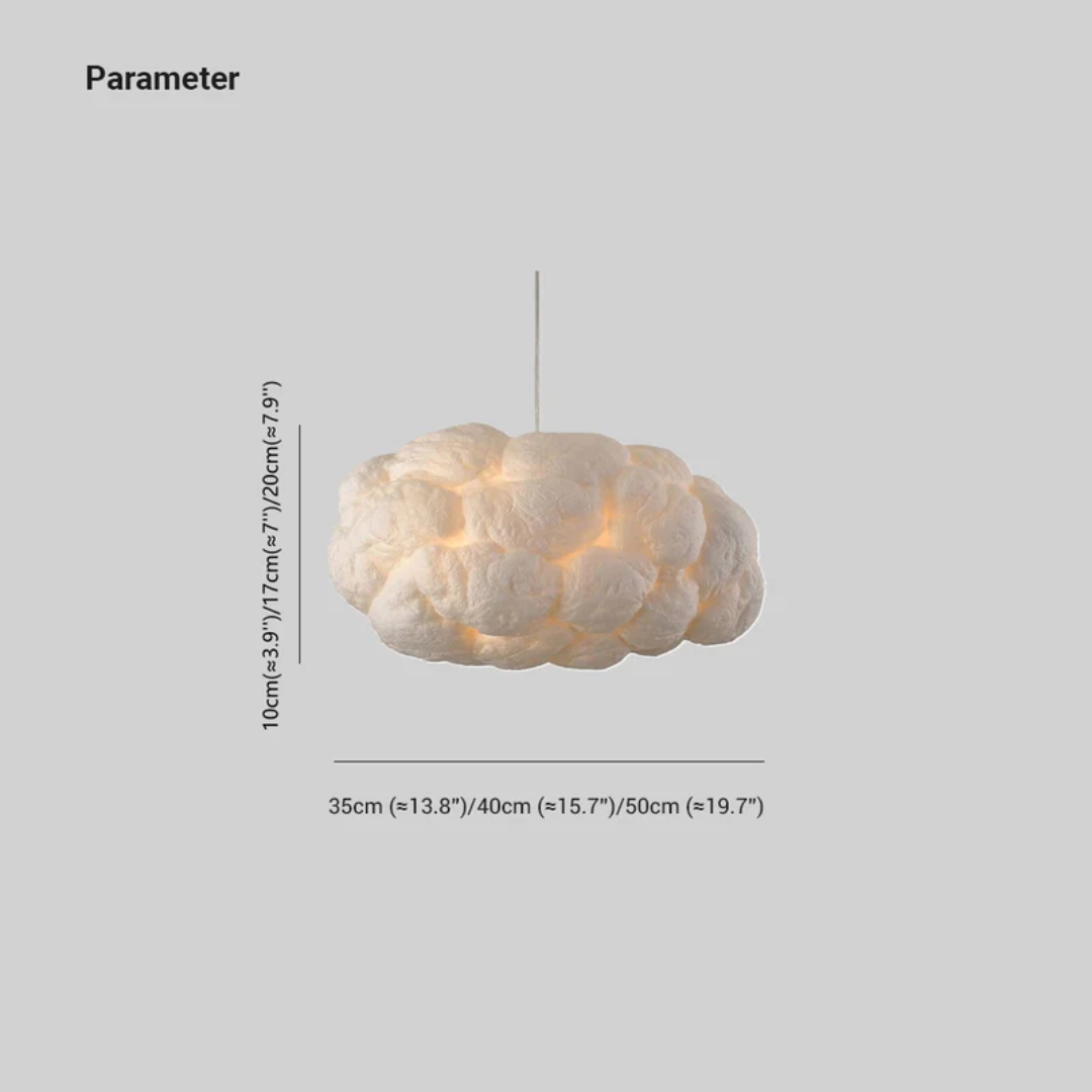 Skanto | Design Wolken-LED-Pendelleuchte Weiß PVC/Baumwolle - Nimbus
