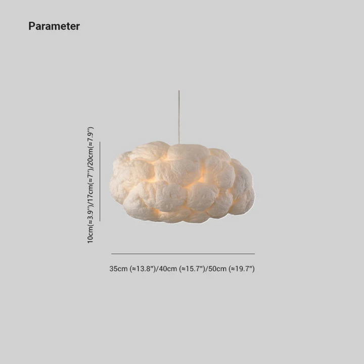 Skanto | Design Wolken-LED-Pendelleuchte Weiß PVC/Baumwolle - Nimbus