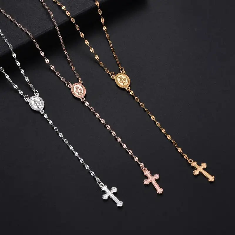 Skanto | Spirituelle Rosenkranz-Halskette – Stilvoller Glaubensschmuck für jeden Anlass