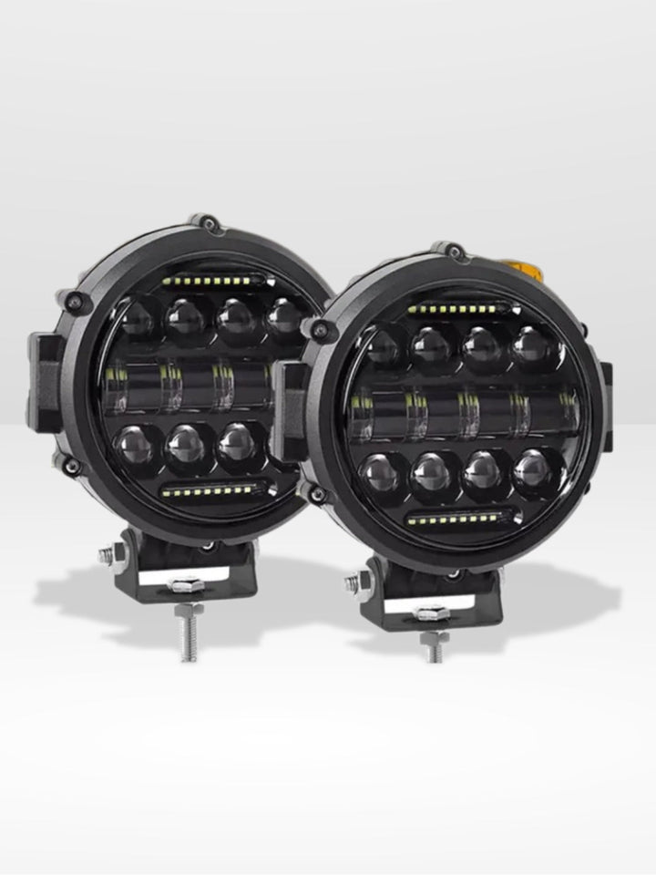 Skanto | Hochleistungs-LED-Fahrlicht 7" | Weitbereichs-Scheinwerfer für Auto & 4x4