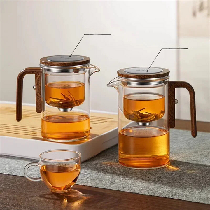 Skanto | TeaPure Glassphere – Glasteekanne mit losem Filter für heißen und kalten Tee