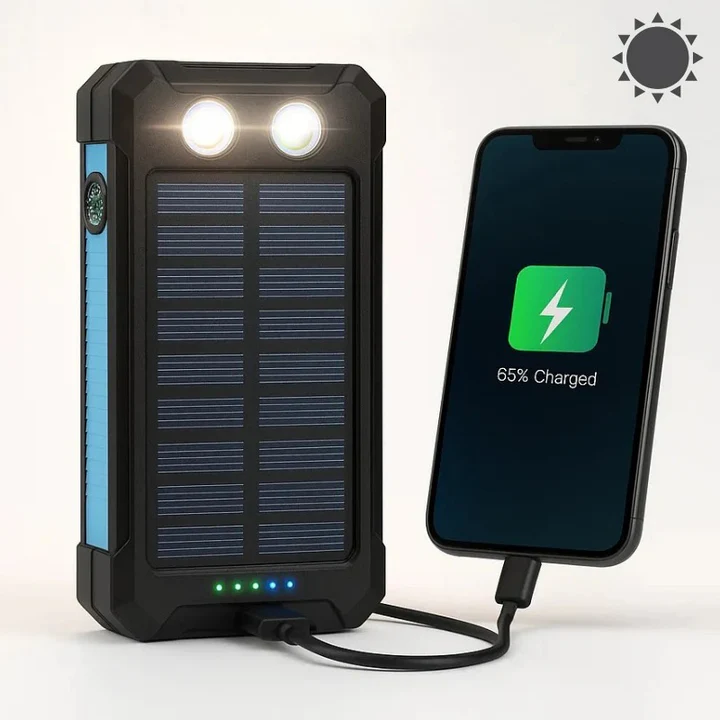 Skanto | 30 000mAh Solar-Ladegerät Wasserdichte Powerbank Extern