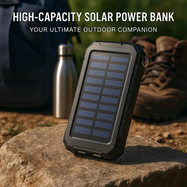 Skanto | 30 000mAh Solar-Ladegerät Wasserdichte Powerbank Extern